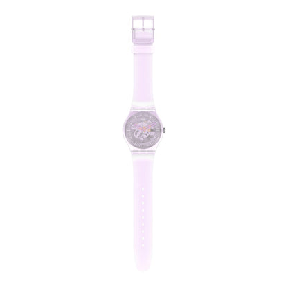 Swatch Pink Mist de dama correa de silicona – SUOK155