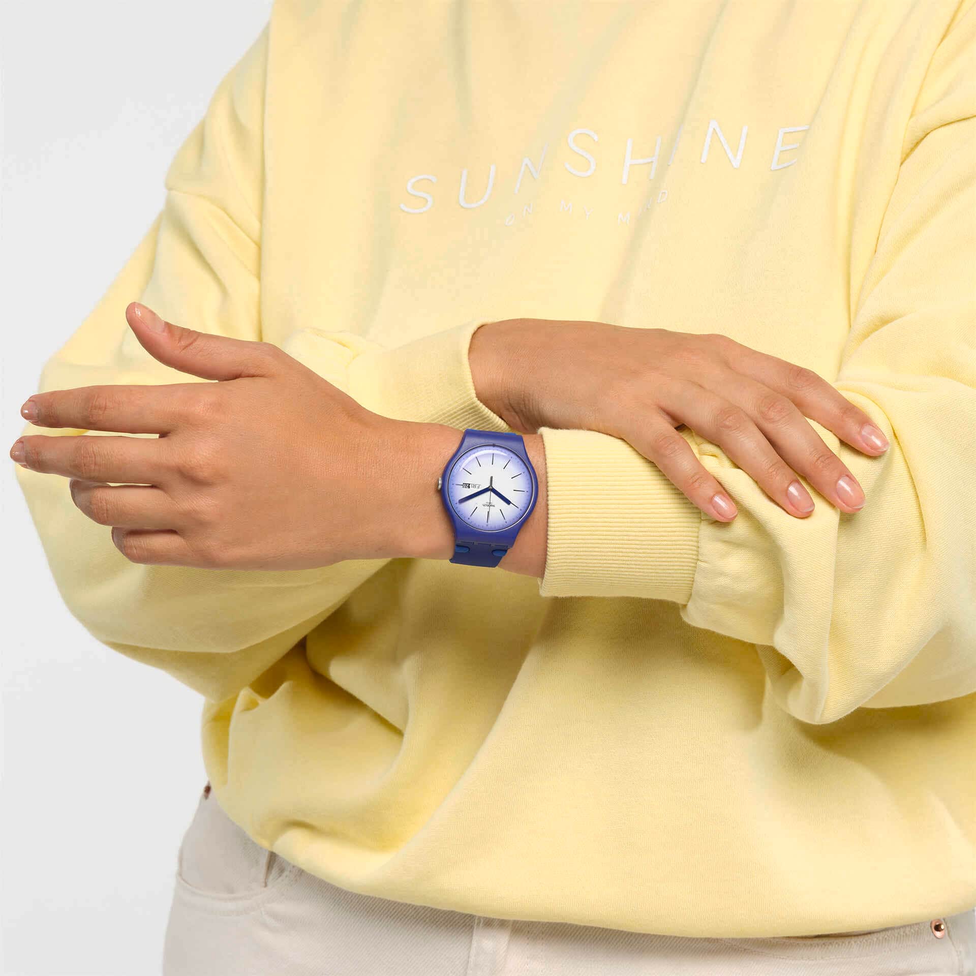 Swatch Violet Verbena de caballero banda de resina – SUON716