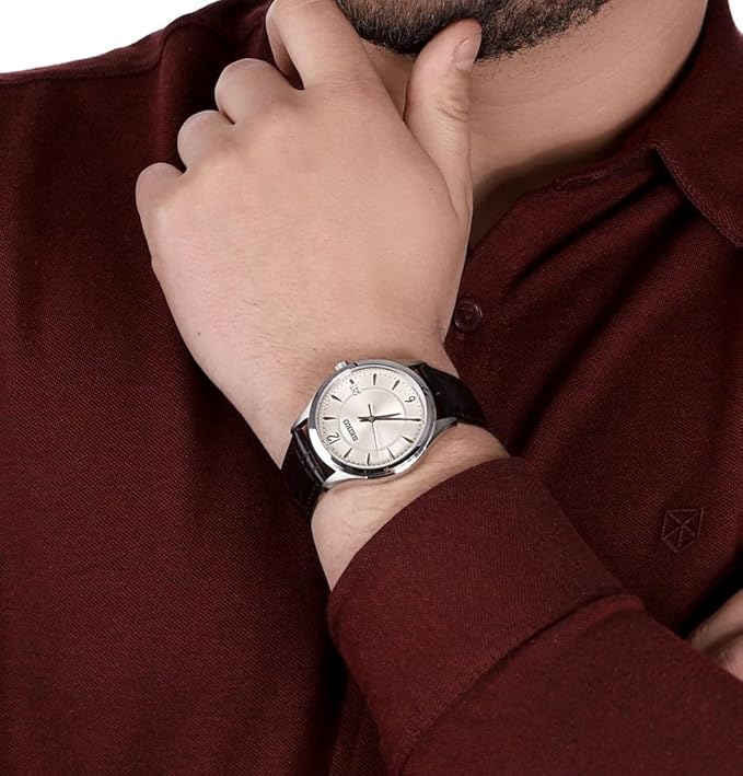 Seiko de caballero pulsera de piel – SUR421P1