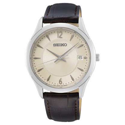Seiko de caballero pulsera de piel – SUR421P1