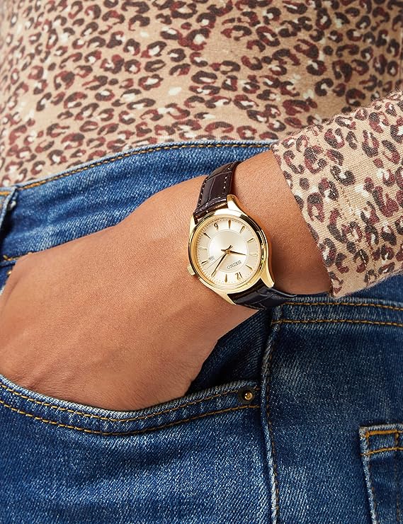 Seiko Sapphire de dama pulsera de piel – SUR478P1
