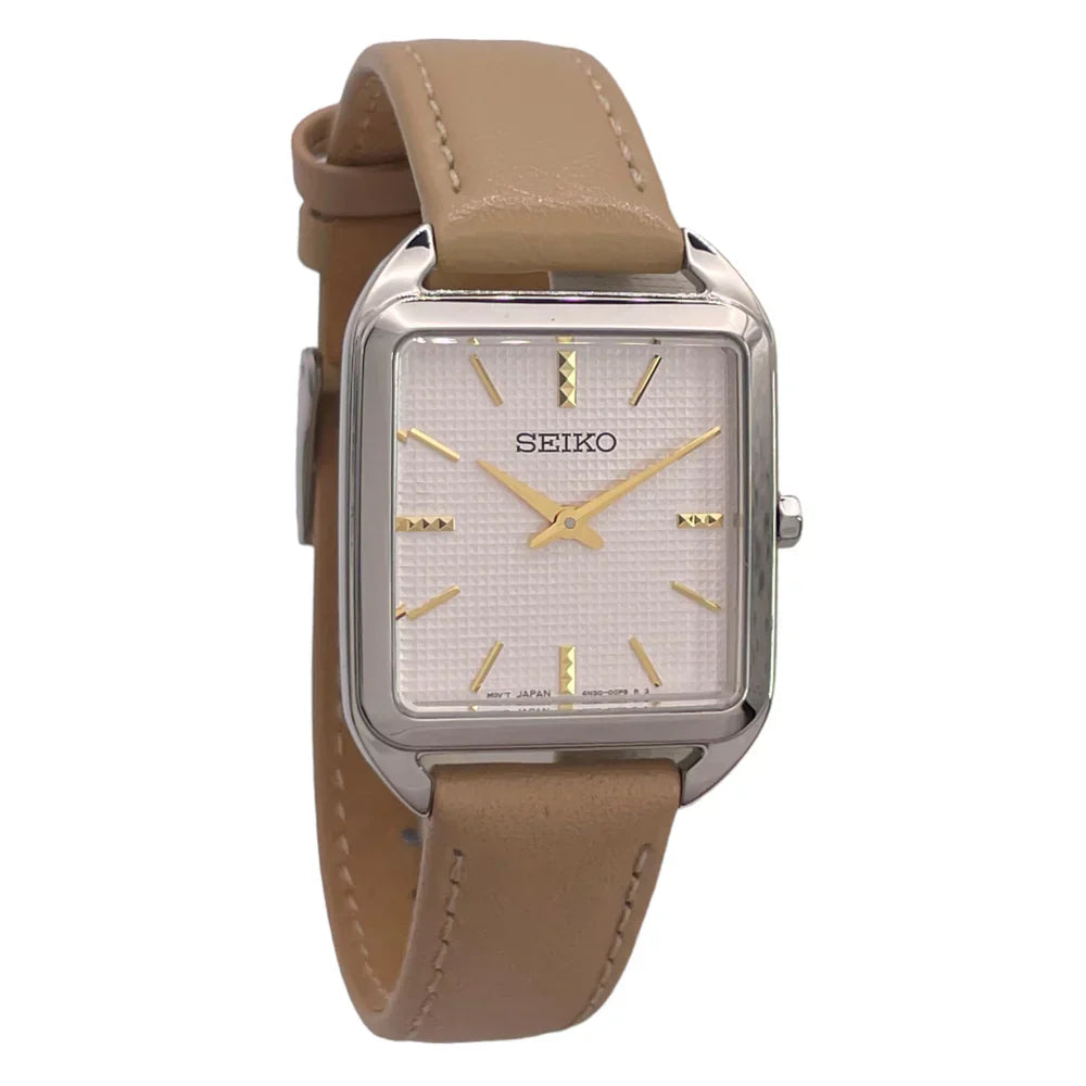 Seiko Essentials de señorita pulsera de piel 26 mm – SWR089P1