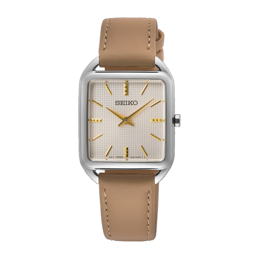 Seiko Essentials de señorita pulsera de piel 26 mm – SWR089P1