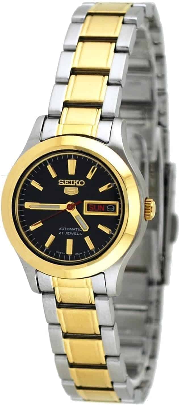 Seiko 5 para Mujer con Pulsera de Acero Inoxidable – SYMD94K1