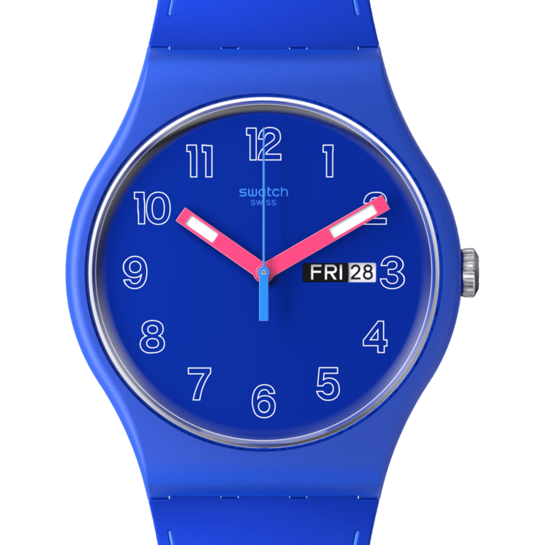 Swatch Cobalt Disco de hombre pulsera de resina – SO29N705