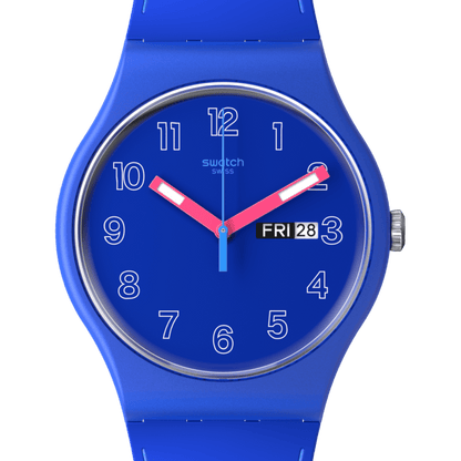 Swatch Cobalt Disco de hombre pulsera de resina – SO29N705