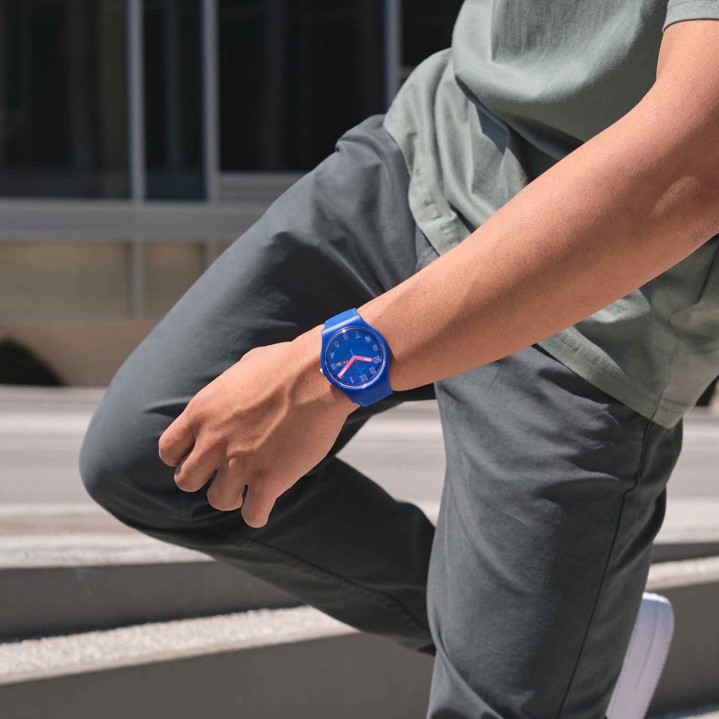 Swatch Cobalt Disco de hombre pulsera de resina – SO29N705