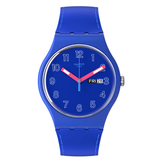 Swatch Cobalt Disco de hombre pulsera de resina – SO29N705
