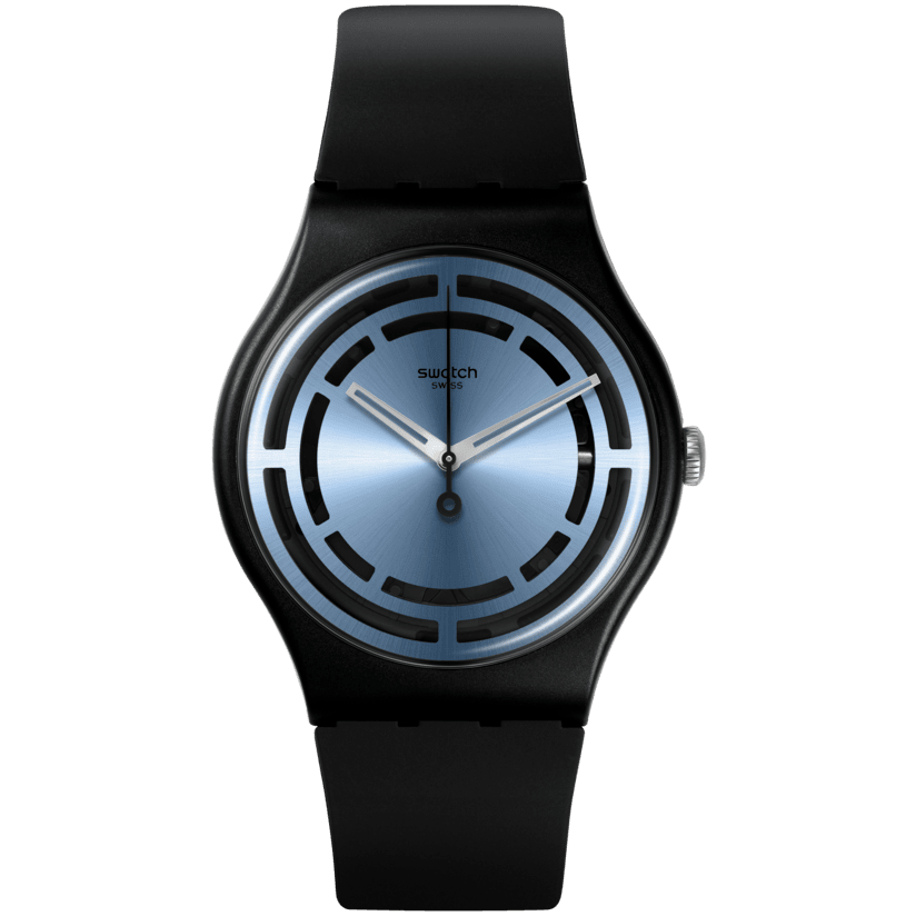Swatch Circled Lines Unisex banda de resina – SO32B118