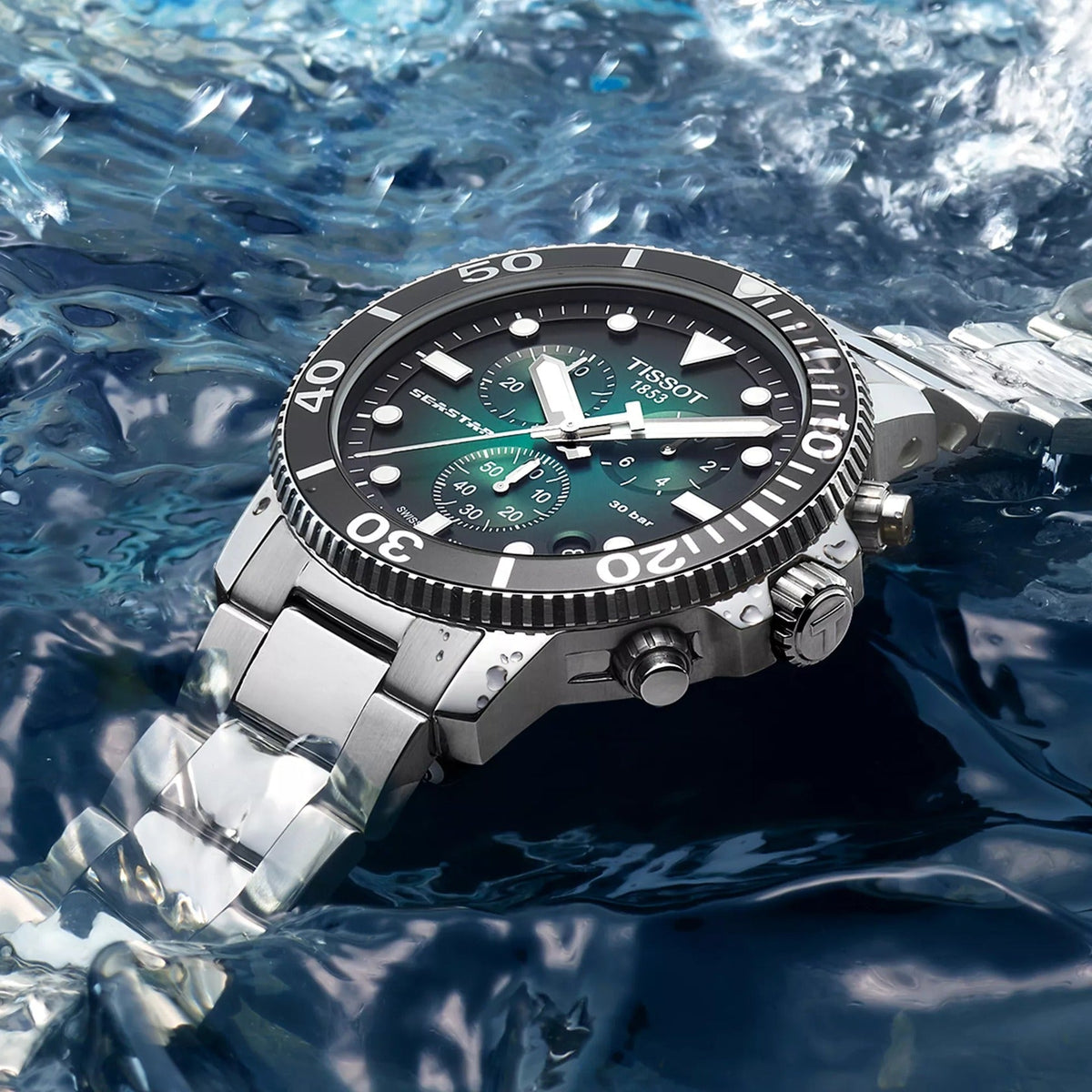 Tissot Seastar de hombre correa de metal – T120.417.11.091.01