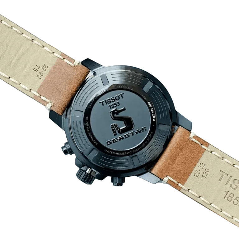 Tissot Seastar de hombre correa de piel – T120.417.36.051.00