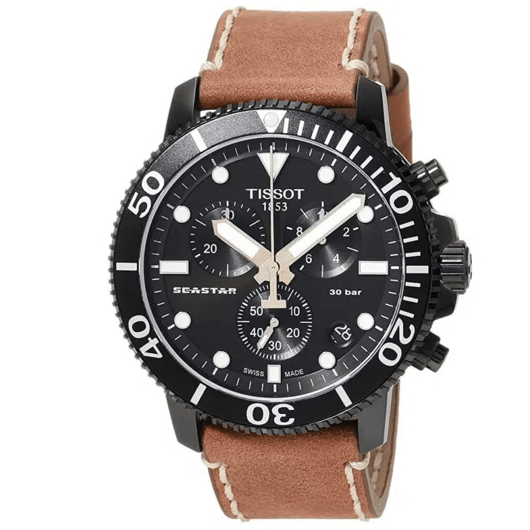 Tissot Seastar de hombre correa de piel – T120.417.36.051.00