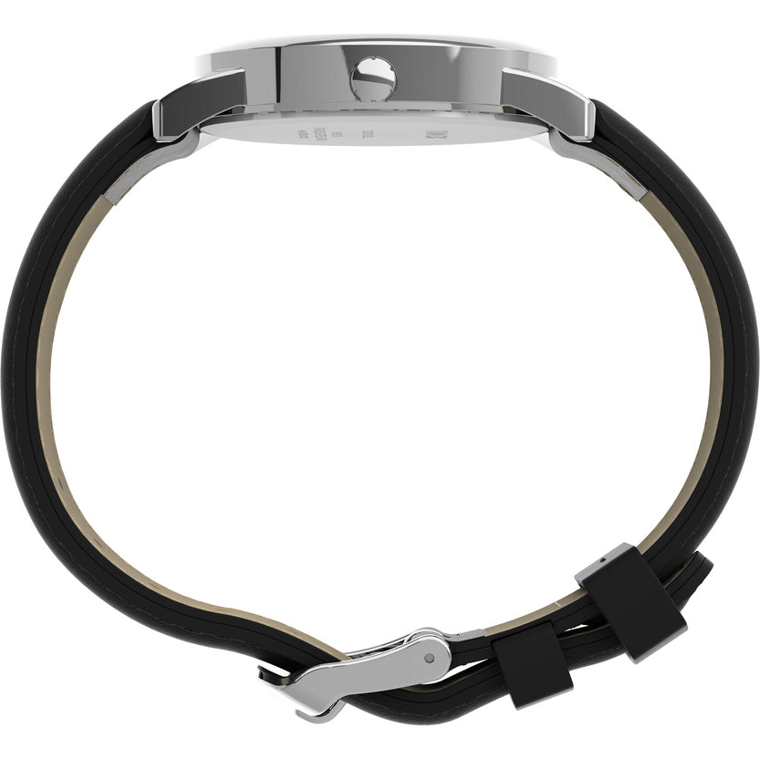 Timex Easy Reader Análogo de caballero corea de Piel 35 mm – T2H281