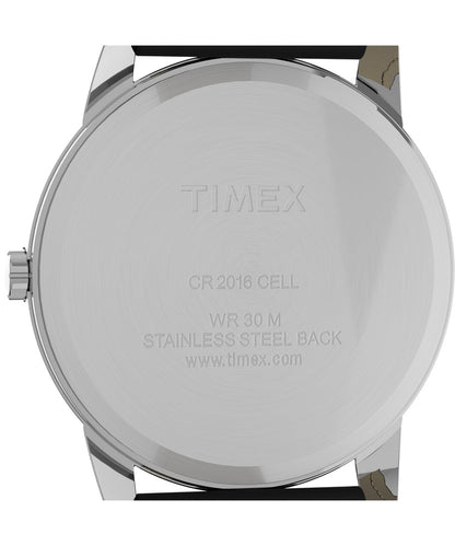 Timex Easy Reader Análogo de caballero corea de Piel 35 mm – T2H281