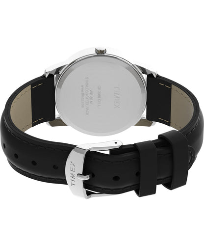 Timex Easy Reader Análogo de caballero corea de Piel 35 mm – T2H281