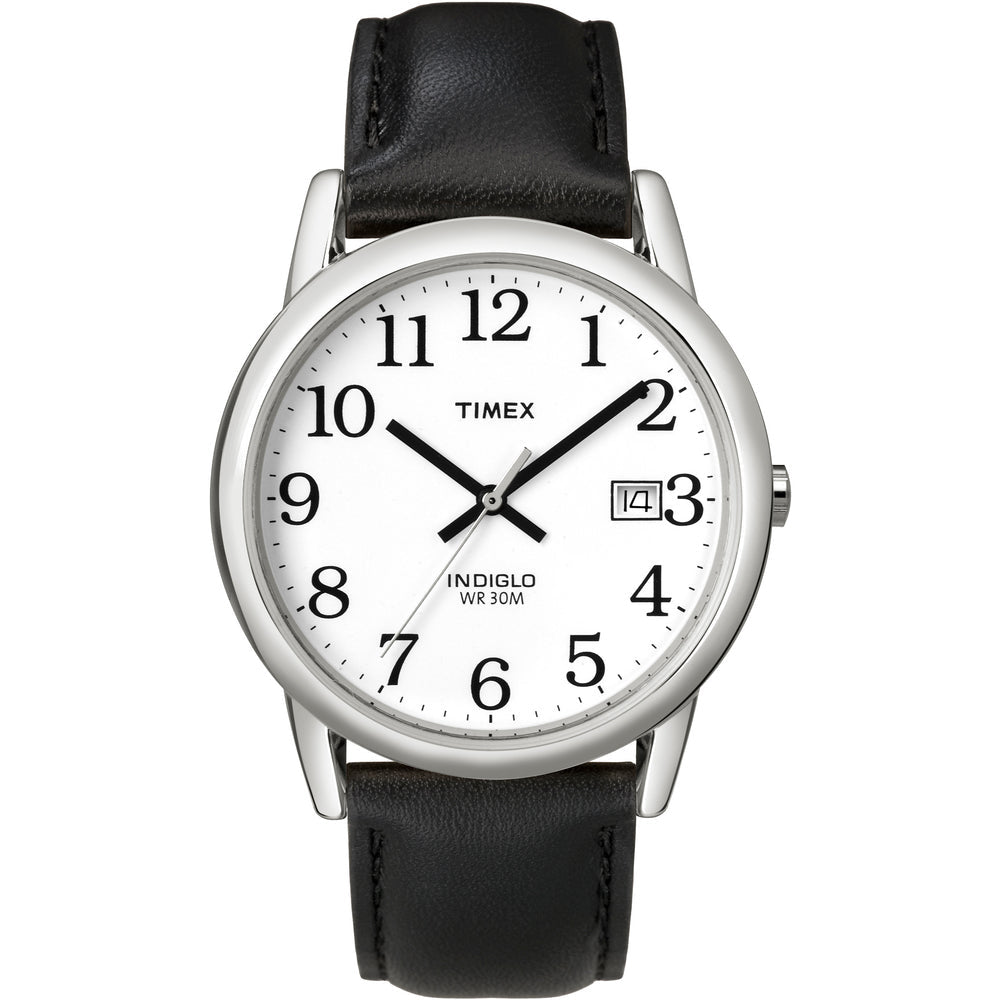Timex Easy Reader Análogo de caballero corea de Piel 35 mm – T2H281