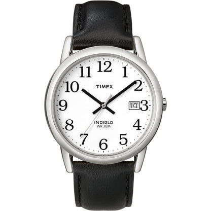 Timex Easy Reader Análogo de caballero corea de Piel 35 mm – T2H281