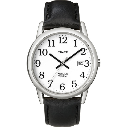 Timex Easy Reader Análogo de caballero corea de Piel 35 mm – T2H281