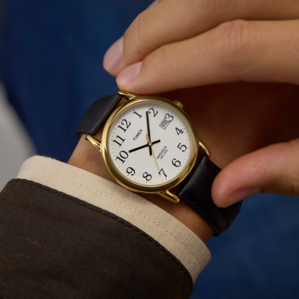 Timex Easy Reader para Caballero correa de piel 35 mm – T2H291