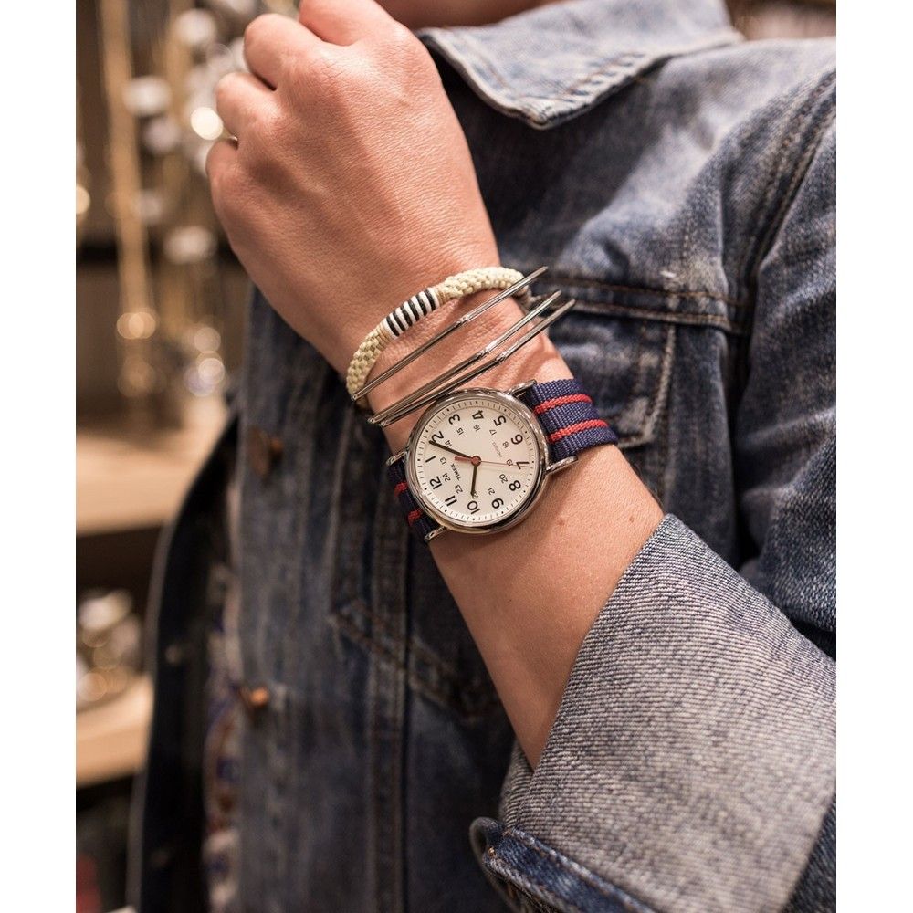 Timex Weekender Análogo para Hombre correa de Tela 38 mm – T2N747
