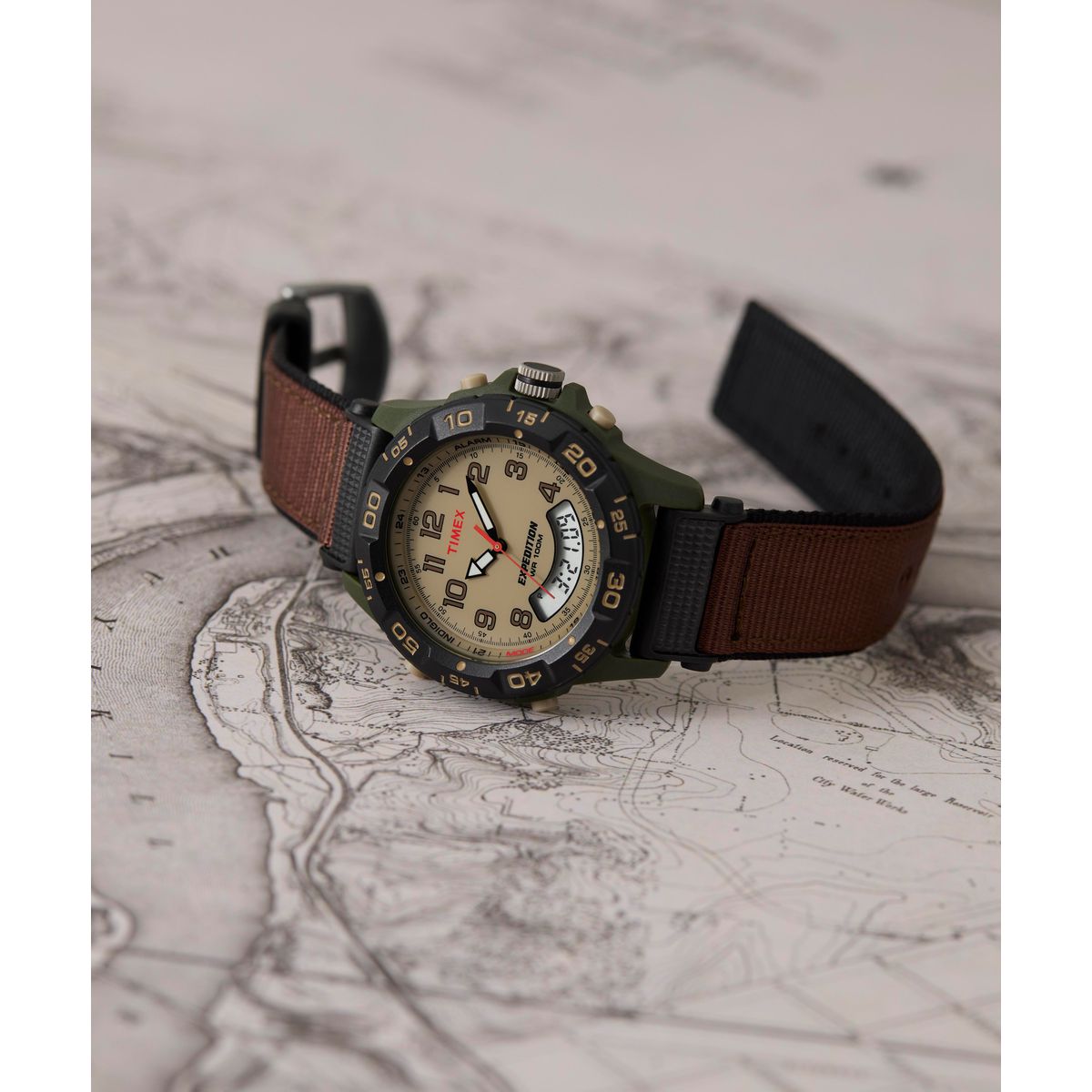 Timex Easy Reader para Hombre pulsera de tela 35 mm – T45181