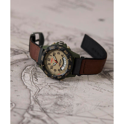 Timex Easy Reader para Hombre pulsera de tela 35 mm – T45181