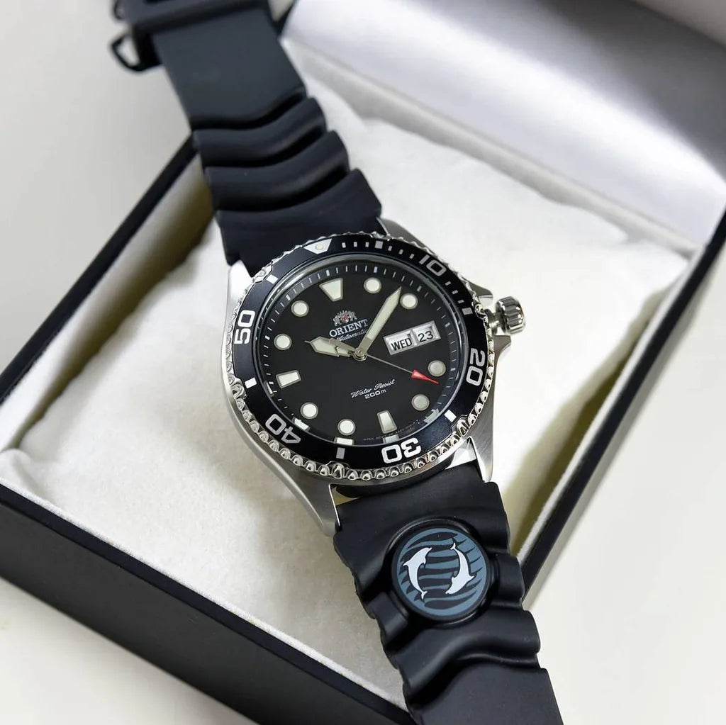 Orient de caballero pulsera de caucho – TAA02007B