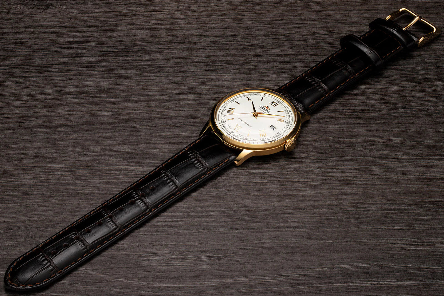 Orient Bambino de caballero pulsera de cuero – TAC00007W