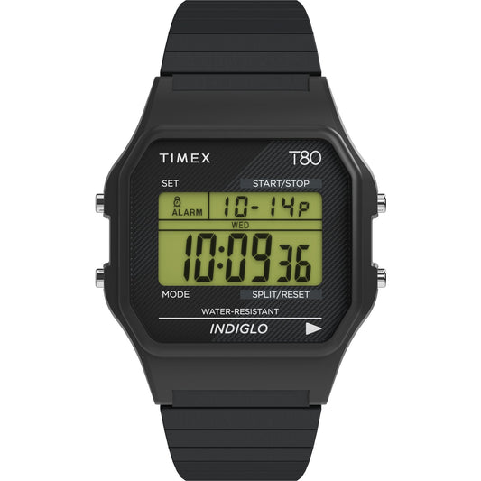 Timex T80 unisex correa de acero inoxidable 34 mm – TW2R67000