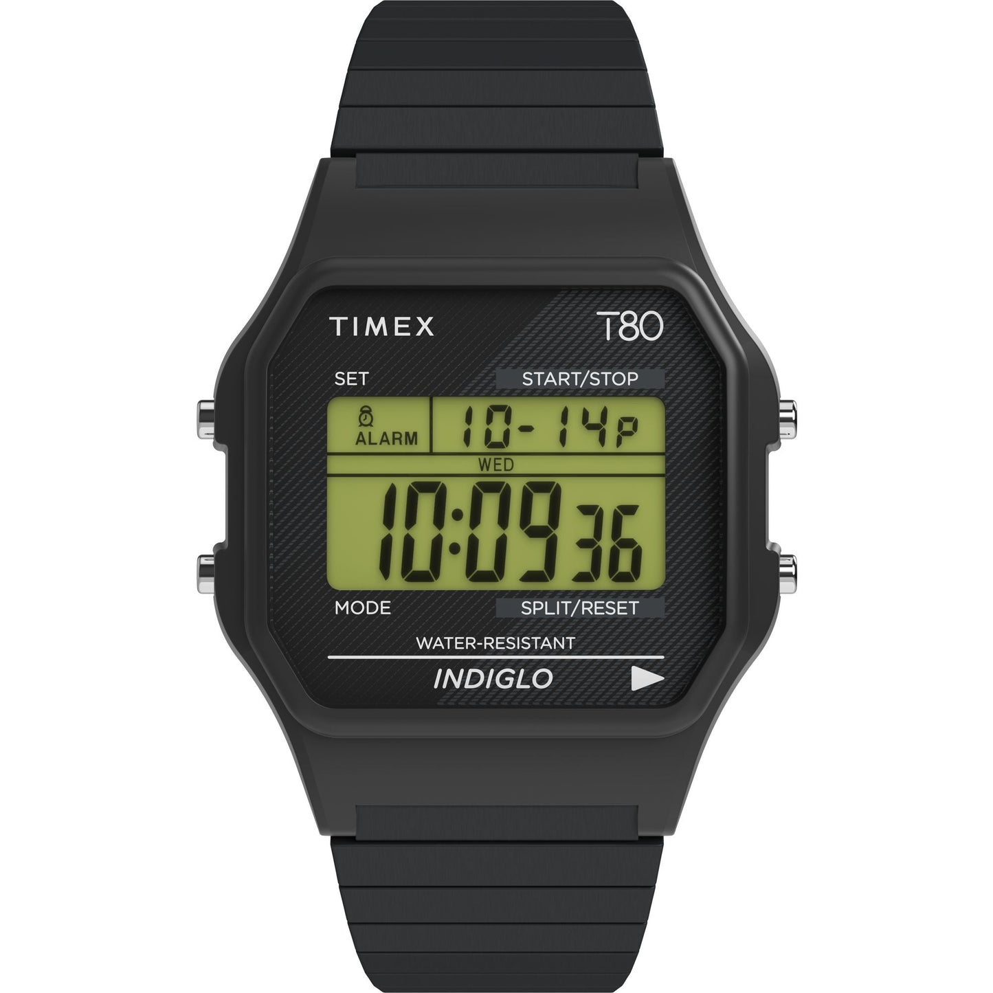 Timex T80 unisex correa de acero inoxidable 34 mm – TW2R67000