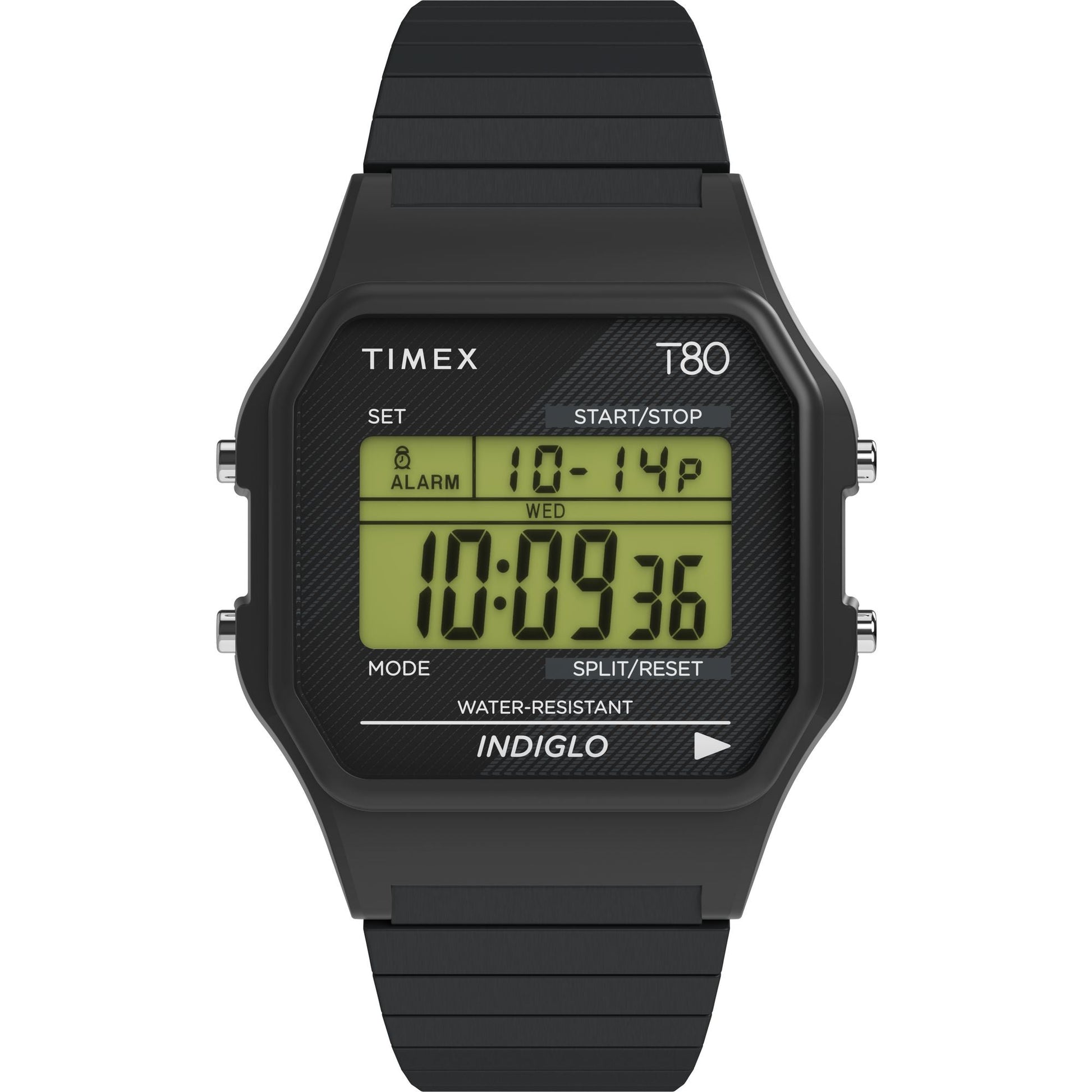 Timex T80 unisex correa de acero inoxidable 34 mm – TW2R67000