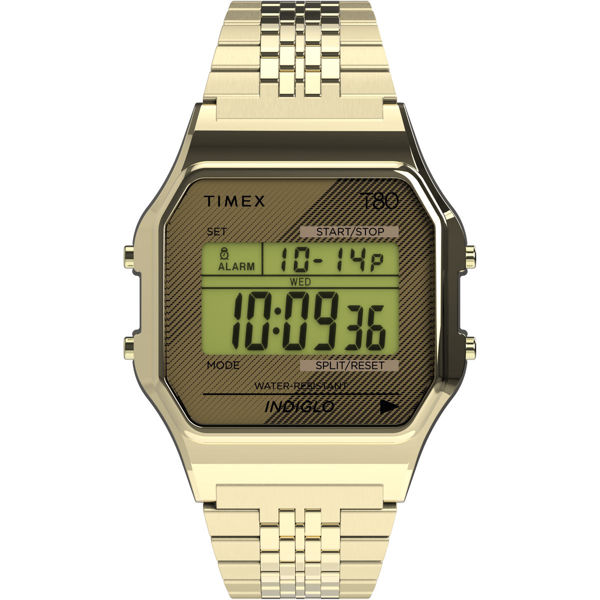 Timex T80 unisex banda de metal digital – TW2R79200