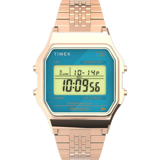 Timex T80 Unisex pulsera de metal 34mm – TW2U93600