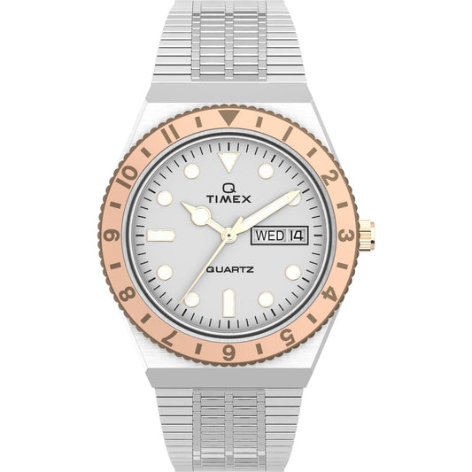 Timex Q de señorita pulsera de metal 36 mm – TW2U95600