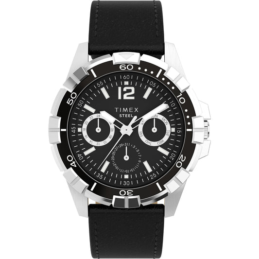 Timex Premium Showcase de hombre pulsera de cuero 45 mm – TW2V79100