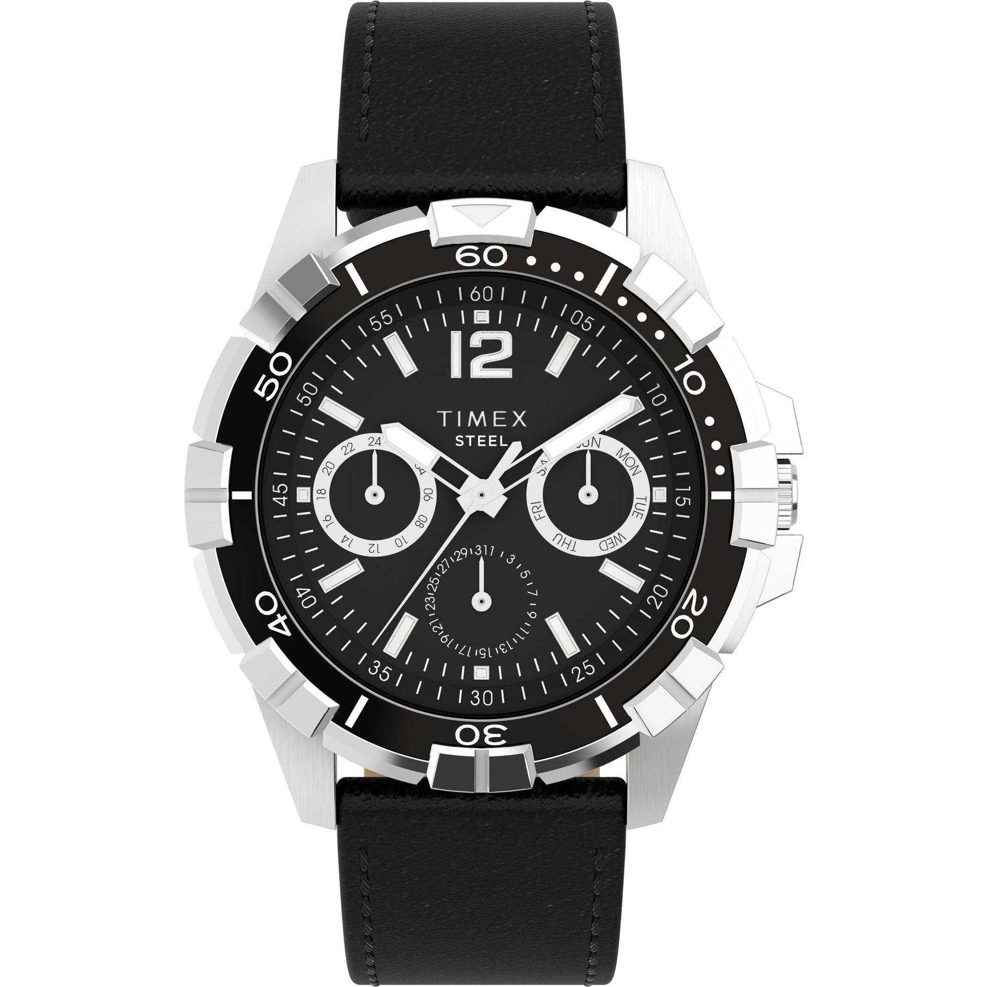Timex Premium Showcase de hombre pulsera de cuero 45 mm – TW2V79100
