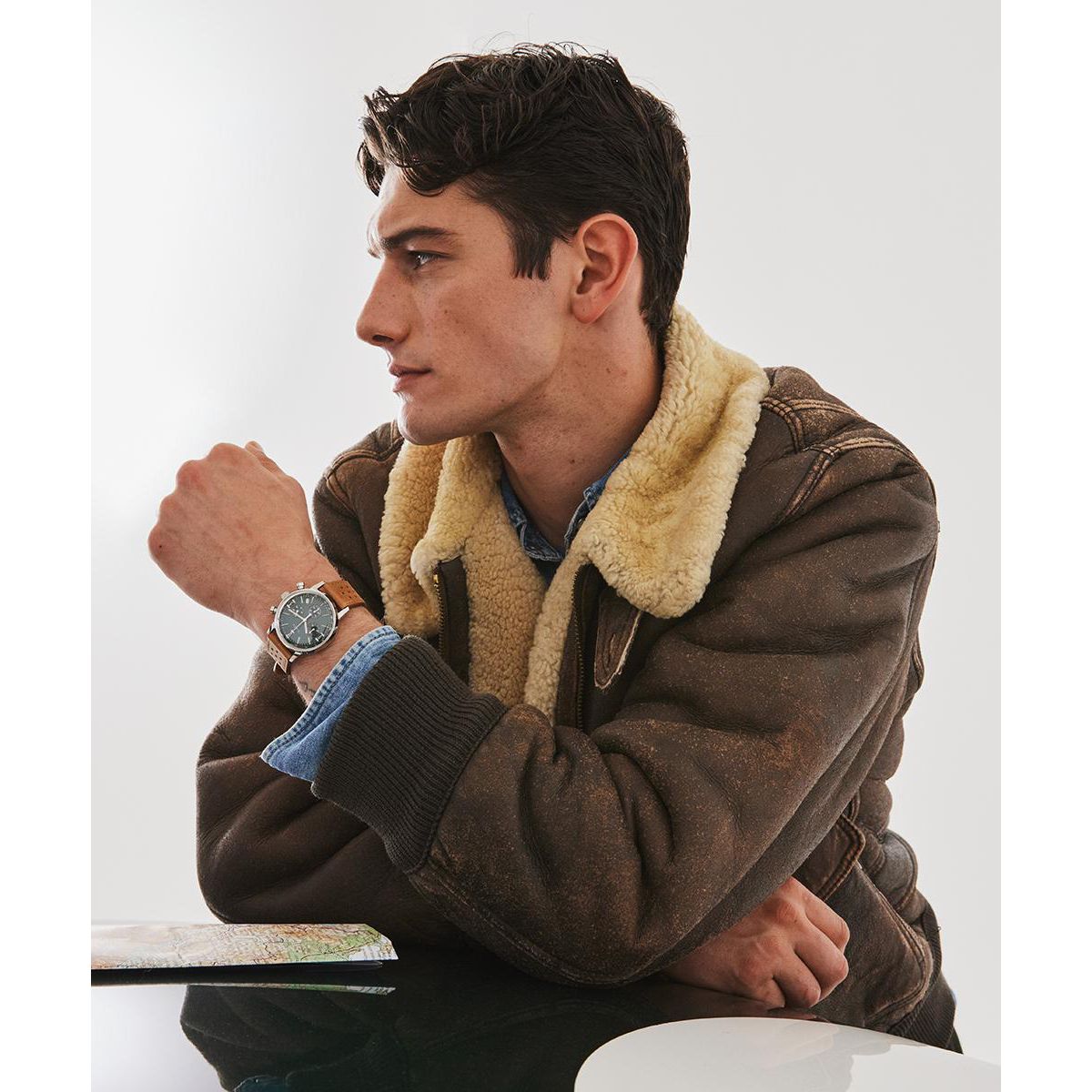 Timex Marlin Cronógrafo de hombre correa de cuero – TW2W10100