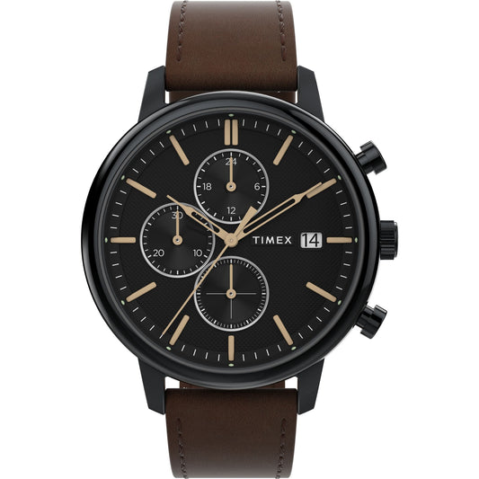 Timex Chicago de hombre pulsera de piel 45 mm – TW2W13200