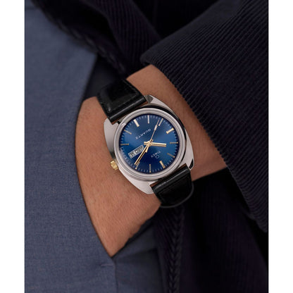 Timex Q Day/Date de hombre correa de cuero – TW2W44800
