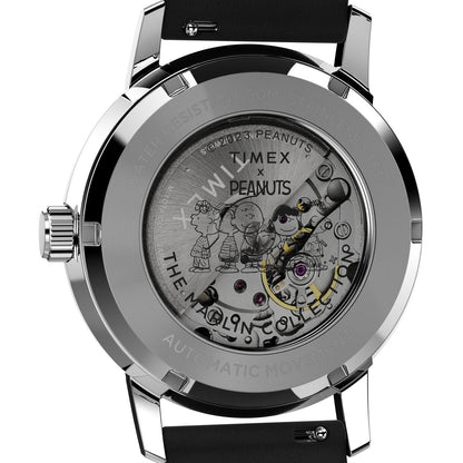Timex Marlin Automatico Snoopy de hombre correa de cuero – TW2W49600