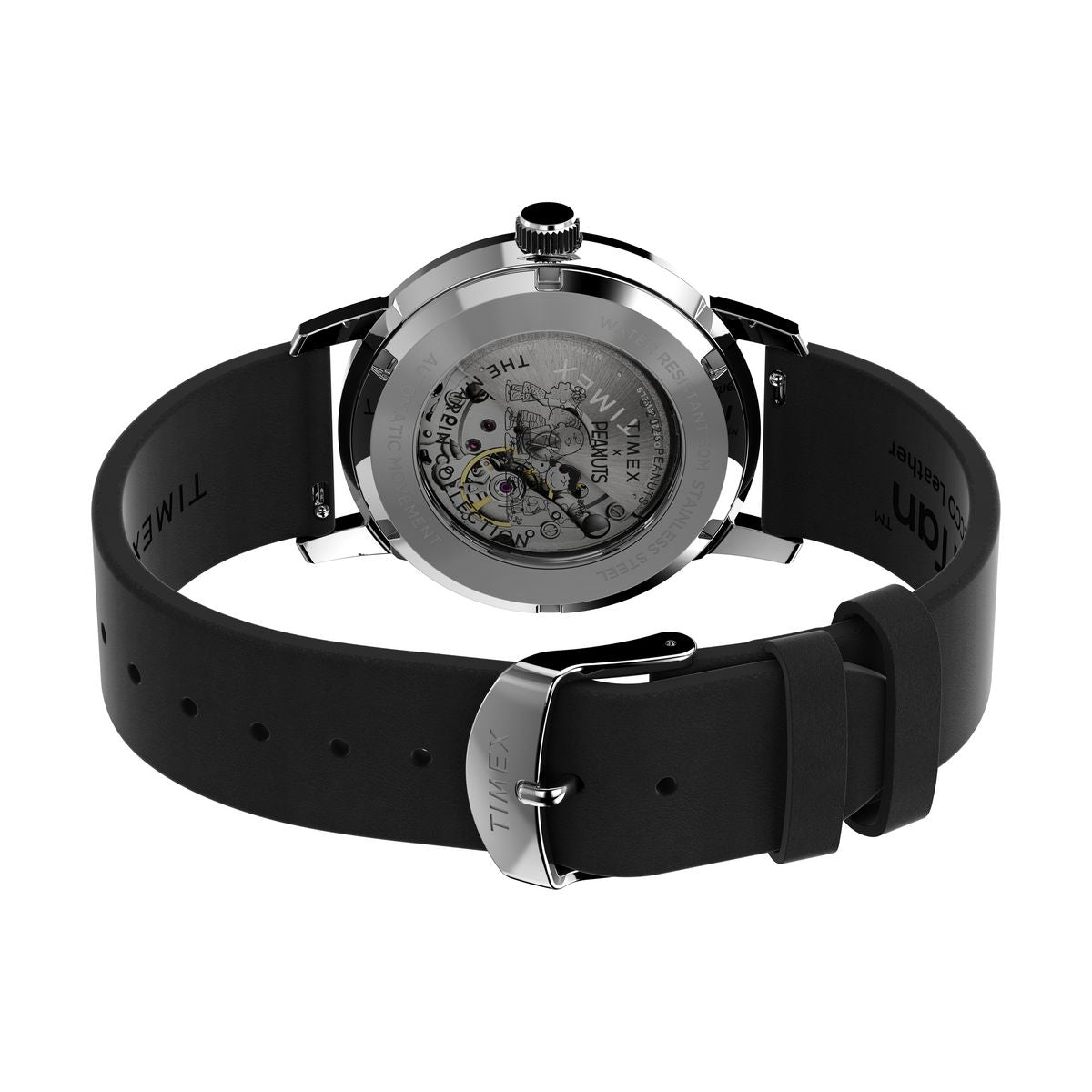 Timex Marlin Automatico Snoopy de hombre correa de cuero