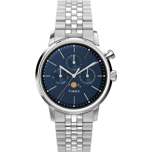 Timex Marlin Moon Phase de hombre correa de metal – TW2W51300