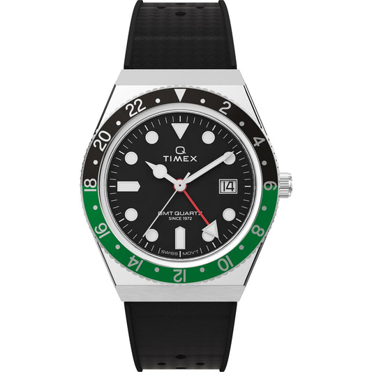 Timex Q GMT de hombre correa de resina – TW2W57500