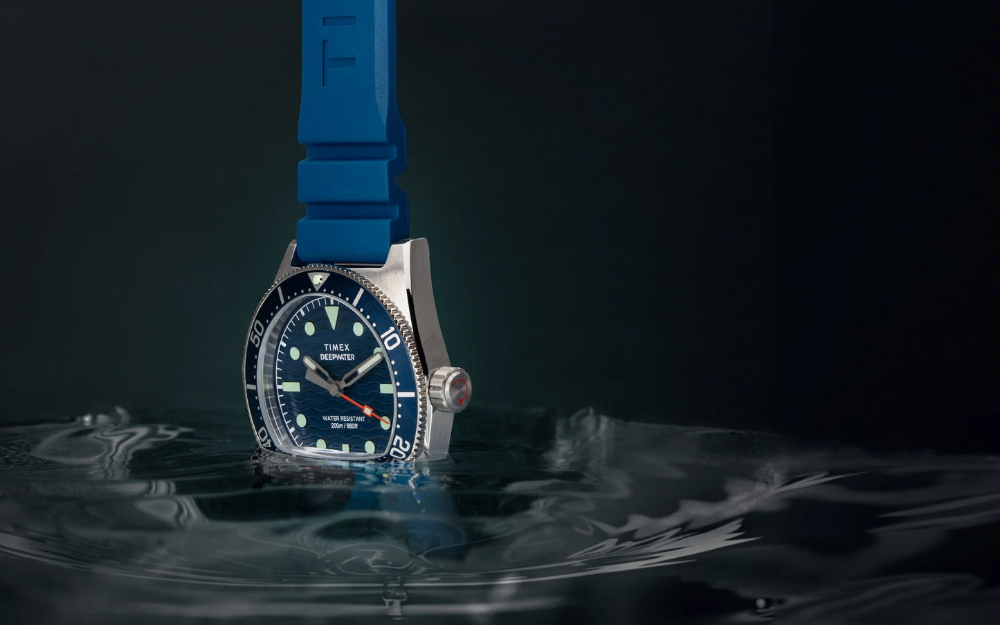 Timex Deepwater de hombre pulsera de caucho – TW2W74600