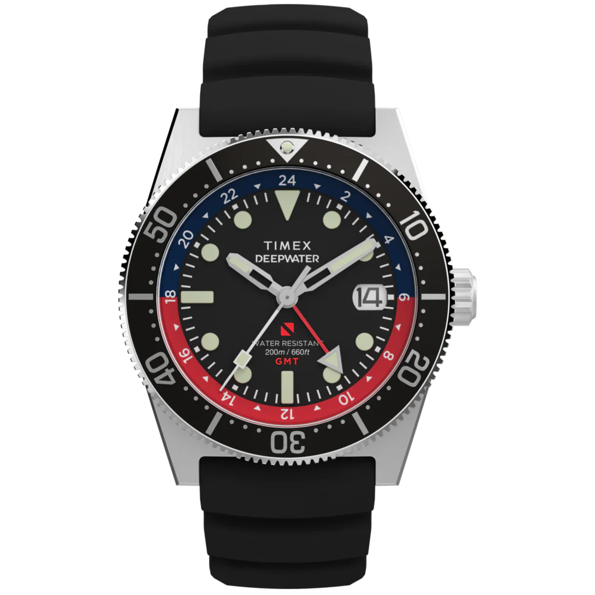 Timex Deepwater de hombre pulsera de caucho – TW2W75000