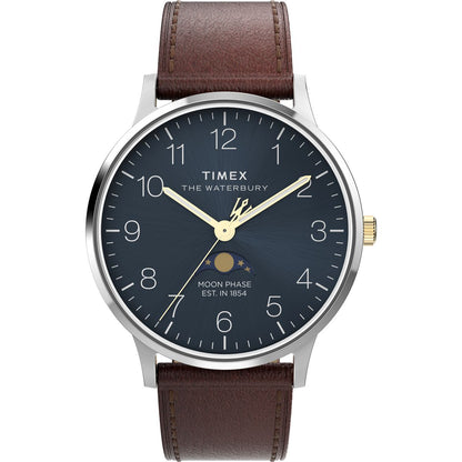 Timex Waterbury Classic Fase Lunar de caballero banda de piel – TW2W75600