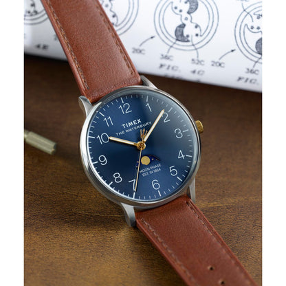 Timex Waterbury Classic Fase Lunar de caballero banda de piel – TW2W75600