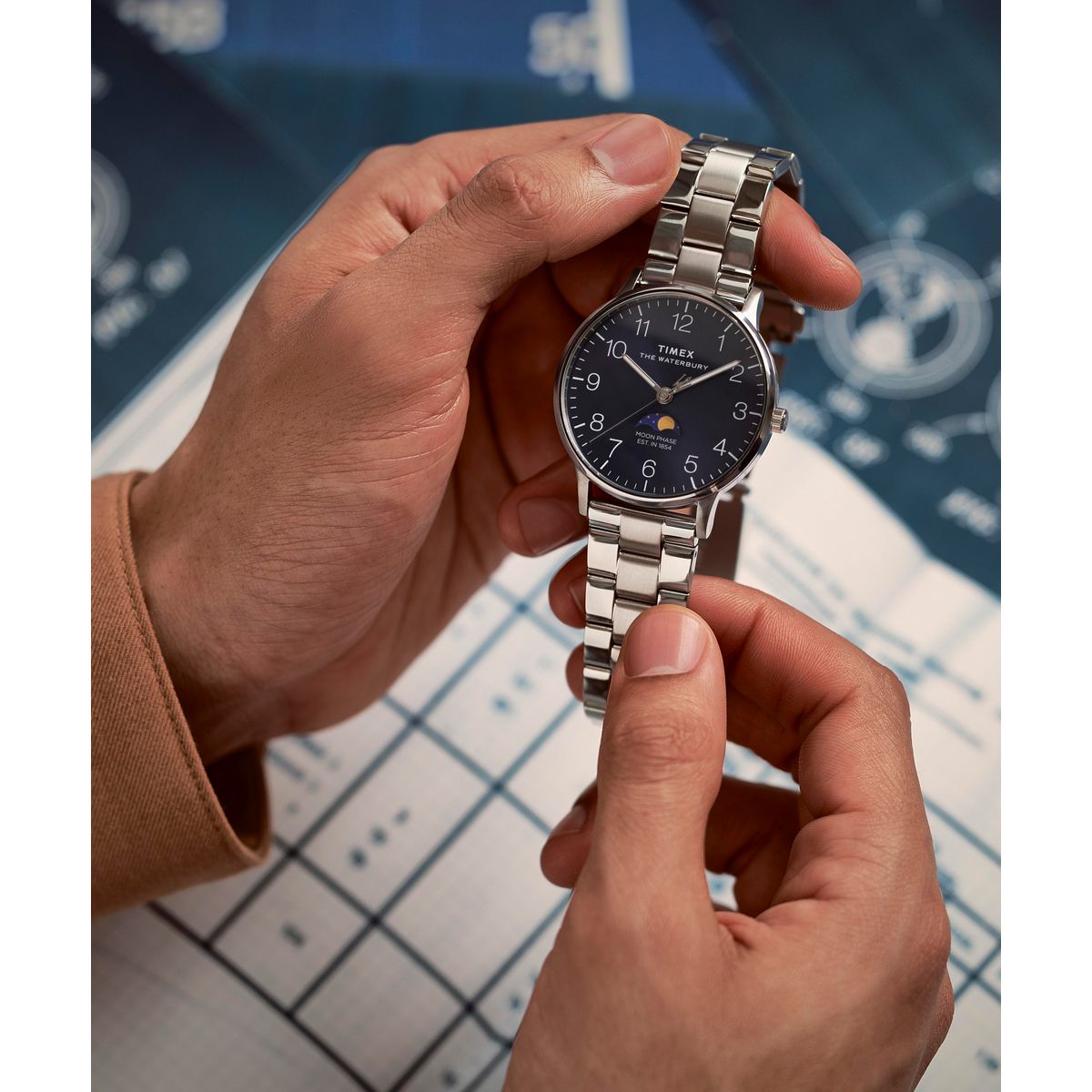Timex Waterbury Classic de hombre correa de metal – TW2W75700