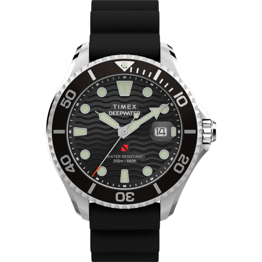 Timex Deepwater Meridian 200 de hombre correa de caucho – TW2W81600