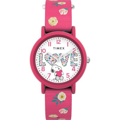 Timex X Peaunuts Snoopy de mujer pulsera de tela 34 mm – TW2W83200